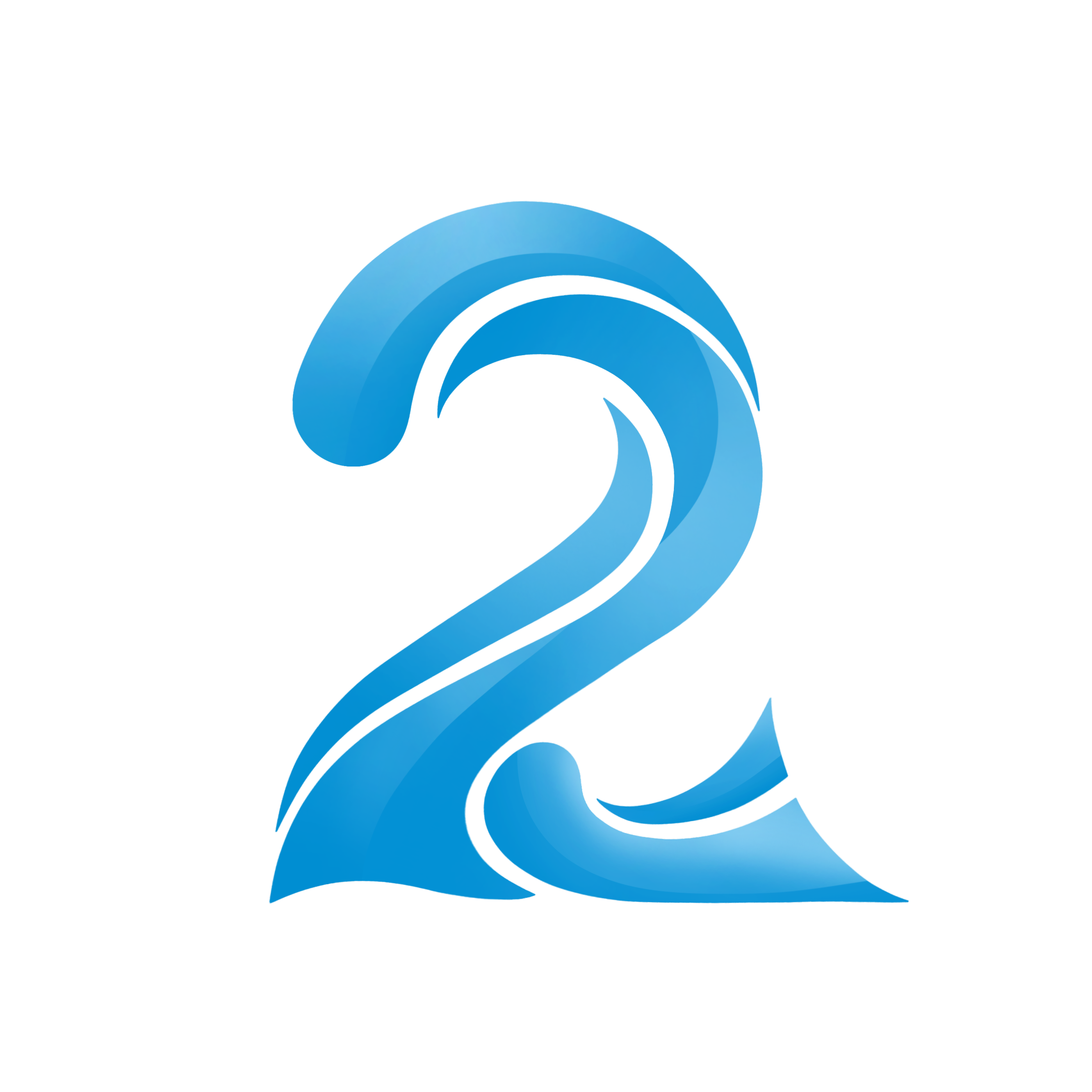 Potongan Logo Gelombang Air